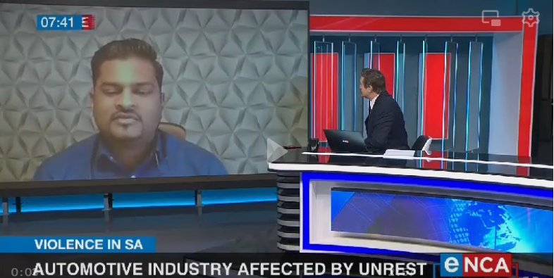 Automotive industry affected by unrest and looting